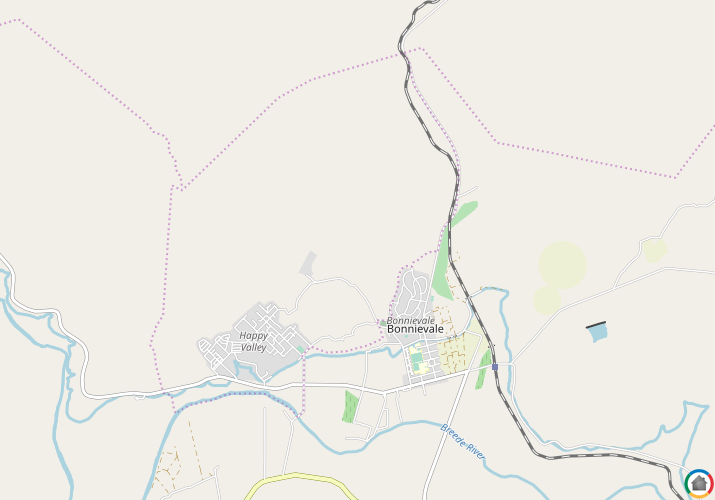Map location of Bonnievale